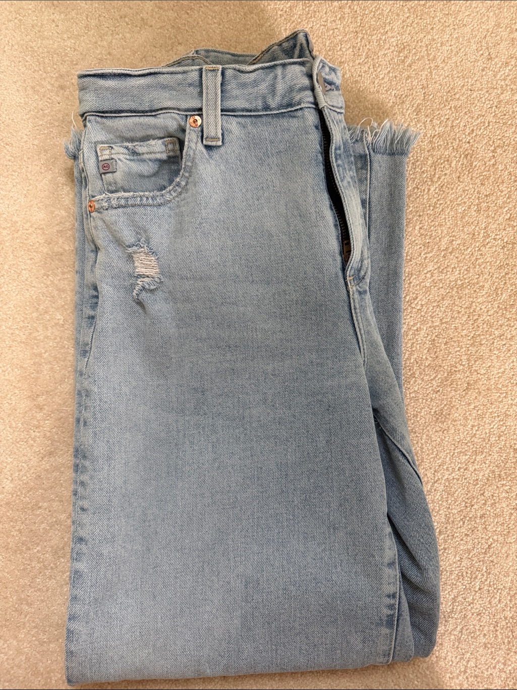 Ag Saige Wide Leg Crop